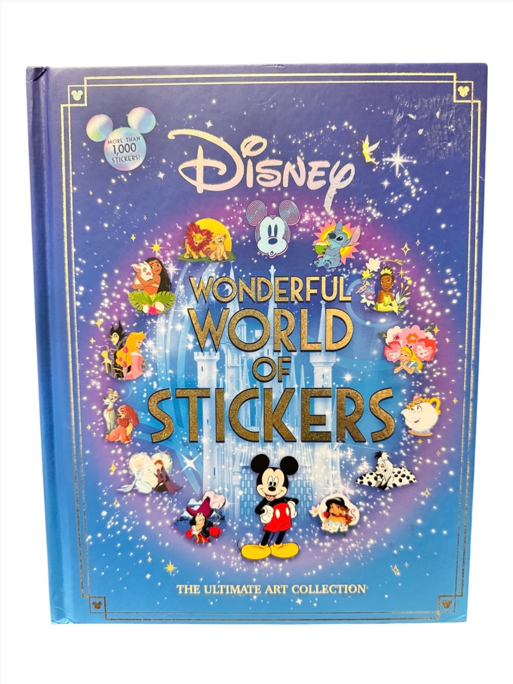 Disney “Wonderful World of Stickers" Hardcover 1,000+ Stickers Characters Movies